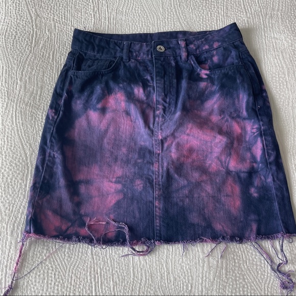 ASOS Dresses & Skirts - ASOS tie dye denim skirt size US 6